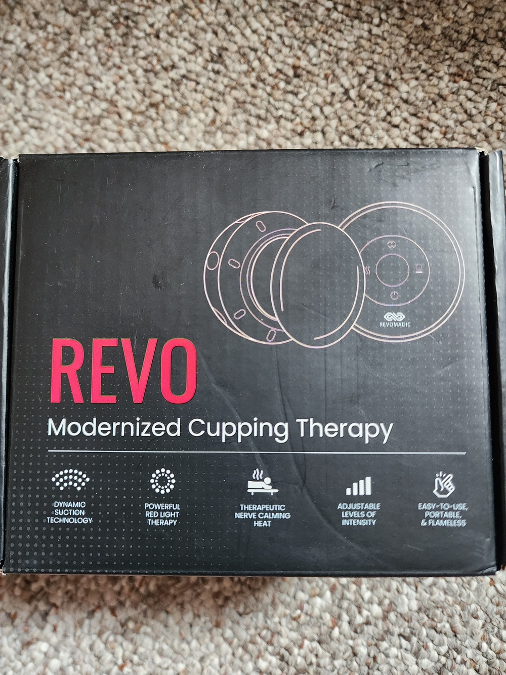 NWT REVO Modernized Cupping Red Light Therapy Device - Pain, Cellulite,  Scars